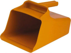 Remco - 128 oz Orange Polypropylene Flat Bottom Scoop - 8.7" Wide x 6.7" Deep Bowl, 11" OAL - Makers Industrial Supply