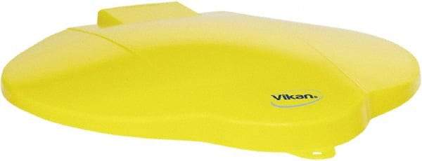 Vikan - 3 Gal Polypropylene Pail Lid - Yellow, For Use with 5691 - Makers Industrial Supply