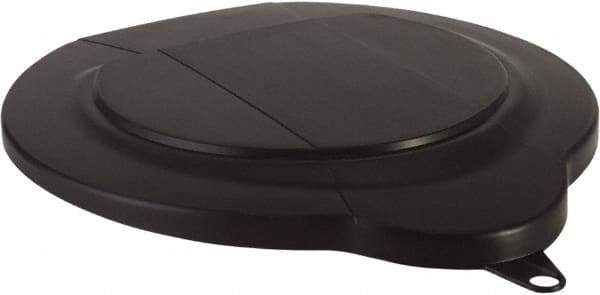 Vikan - 1.5 Gal Polypropylene Pail Lid - Black, For Use with 5696 - Makers Industrial Supply