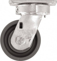 Caster Connection - 4" Diam x 2" Wide x 5-5/8" OAH Top Plate Mount Swivel Caster - High Grade Nylon, 1,000 Lb Capacity, Sealed Precision Ball Bearing, 4 x 4-1/2" Plate - Makers Industrial Supply