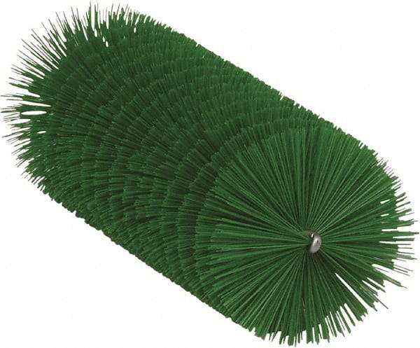 Vikan - 2.3" Diam Polyester Tube Brush - 6-1/4" OAL, 6-1/2" Head Length, Stainless Steel Handle - Makers Industrial Supply