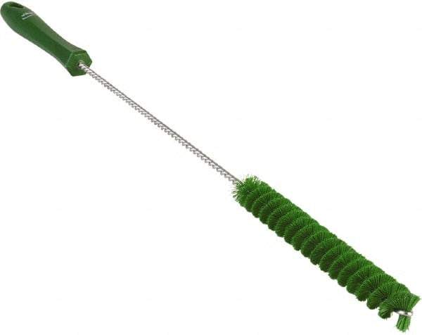 Vikan - 3/4" Diam Polyester Valve Brush - 19-5/8" OAL, 5-3/4" Head Length, Polypropylene & Stainless Steel Handle - Makers Industrial Supply