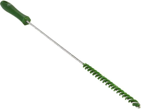 Vikan - 0.4" Diam Polyester Valve Brush - 19-5/8" OAL, 5-11/16" Head Length, Polypropylene & Stainless Steel Handle - Makers Industrial Supply