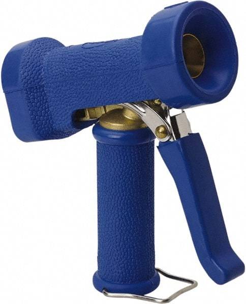 Vikan - Garden Hose Trigger Pistol Nozzle - Brass, Stainless Steel, Rubber - Makers Industrial Supply