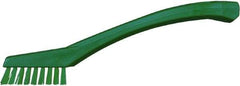 Vikan - 5/8" Bristle Length, Polyester Food Service Brush - 2-5/16" Long x 1/2" Wide Head, 8" OAL, Green, Polypropylene Block - Makers Industrial Supply