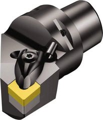 Sandvik Coromant - Left Hand Cut, Size C3, CNMG 12 04 08 & CNMG 432 Insert Compatiblity, External Modular Turning & Profiling Cutting Unit Head - 22mm Ctr to Cutting Edge, 45mm Head Length, Through Coolant, Series T-Max P - Makers Industrial Supply