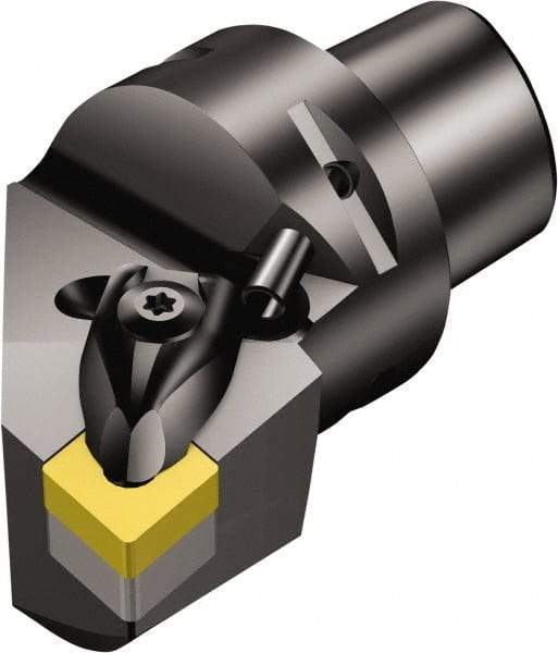 Sandvik Coromant - Right Hand Cut, Size C6, CNMG 120408 Insert Compatiblity, Internal or External Modular Turning & Profiling Cutting Unit Head - 45mm Ctr to Cutting Edge, 65mm Head Length, Through Coolant, Series T-Max P - Makers Industrial Supply