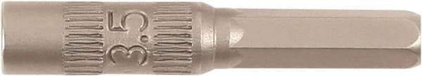 Wiha - 4mm Drive, Nut Setter Screwdriver Bit - 28mm OAL - Makers Industrial Supply