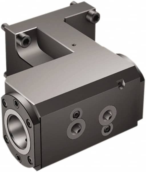 Sandvik Coromant - Right Hand Cut, C5 Modular Connection, Adapter/Mount Lathe Modular Clamping Unit - 50mm Square Shank Diam, 5-63/64" OAL, Through Coolant - Exact Industrial Supply