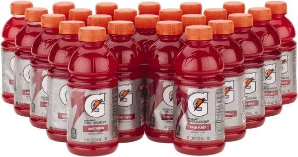 Gatorade - 12 oz Bottle Fruit Punch Activity Drink - Ready-to-Drink - Makers Industrial Supply