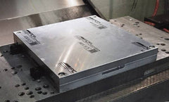 Mitee-Bite - Square Aluminum CNC Clamping Pallet - 378mm Wide x 378mm Long x 25.4mm Thick - Makers Industrial Supply