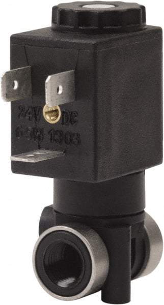 Spartan Scientific - 1/8" NPT Port, 2 Way, 2 Position, Composite Solenoid Valve - Normally Closed, Viton Seal - Makers Industrial Supply