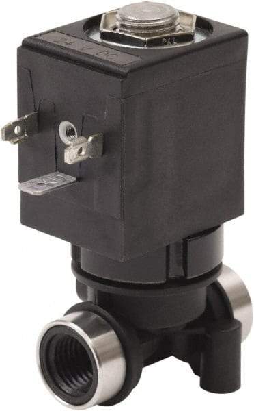 Spartan Scientific - 3/8" NPT Port, 2 Way, 2 Position, Glass Filled Nylon Solenoid Valve - Normally Closed, Viton Seal - Makers Industrial Supply