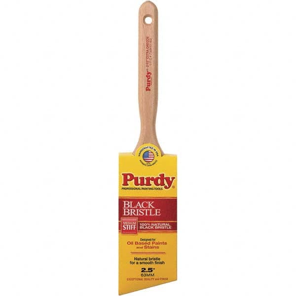 Purdy - 2-1/2" Angled Hog Trim Brush - Wood Fluted Handle - Makers Industrial Supply