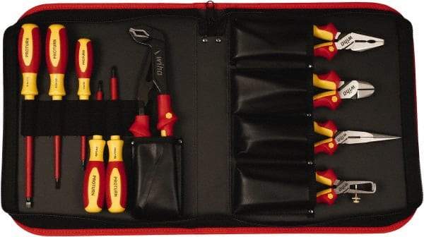 Wiha - 10 Piece Insulated Pliers Hand Tool Set - Comes in Box - Makers Industrial Supply