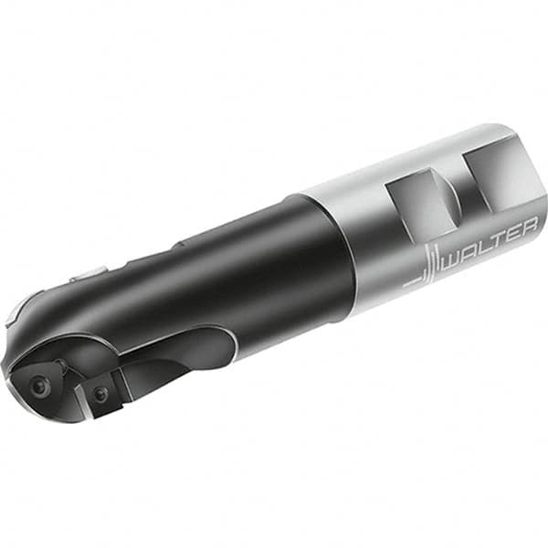 Walter - 25.4mm Cut Diam, 23mm Max Depth of Cut, 25.4mm Shank Diam, 127mm OAL, Indexable Ball Nose End Mill - 22,900 Max RPM - Makers Industrial Supply