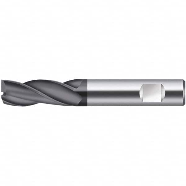 Walter-Prototyp - 10mm, 19mm LOC, 10mm Shank Diam, 72mm OAL, 3 Flute, Solid Carbide Square End Mill - TiCN Finish, 30° Helix, Right Hand Cut, Right Hand Flute, Series H3127116 - Makers Industrial Supply