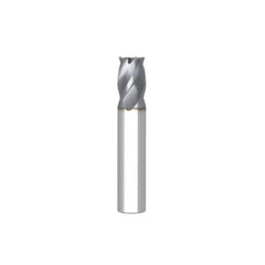 Corner Radius End Mill: 3/4″ Dia, 1-1/2″ LOC, 0.03″ Radius, 4 Flutes, Solid Carbide 4″ OAL, 3/4″ Shank Dia, Variable ° Helix, AlTiN Coated, Corner Radius End, Centercutting, Series STR430.2