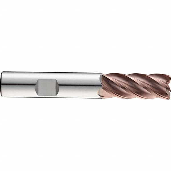 SGS - 1/2", 5 Flute, Single End, Solid Carbide, 0.06" Corner Radius End Mill - 3" OAL, 37° Helix, 1/2" LOC, Right Hand Cut - Makers Industrial Supply