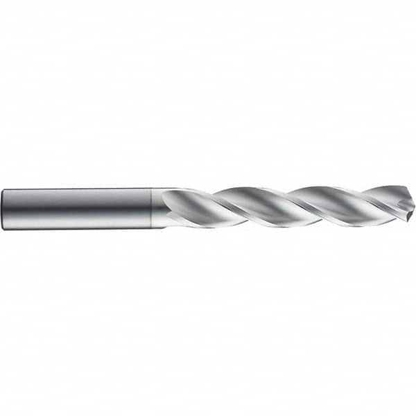 SGS - 6mm 124° Solid Carbide Jobber Drill - TiB2 Finish, Right Hand Cut, Spiral Flute, Straight Shank, 82mm OAL, Notched Point - Makers Industrial Supply