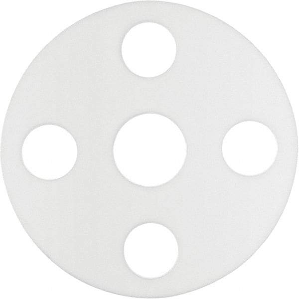 Value Collection - 6" Pipe, 6-5/8" ID x 11" OD Flange Gasket - PTFE Plastic, White, 1/16" Thick - Makers Industrial Supply