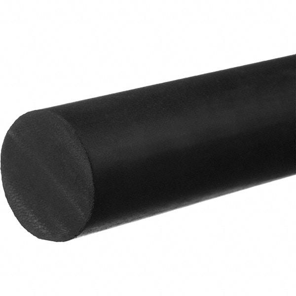 Value Collection - 5' Long, Hard Round Viton Cord - 3/16" Diam, Black - Makers Industrial Supply