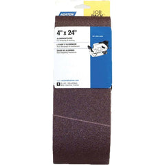 Norton - 4" Wide x 24" OAL, 36 Grit, Aluminum Oxide Abrasive Belt - Makers Industrial Supply