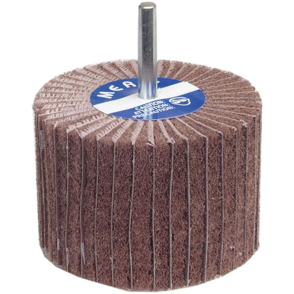 Norton - 4" Diam x 1" Face Width, Very Fine Aluminum Oxide Nonwoven Mounted Flap Wheel - Makers Industrial Supply