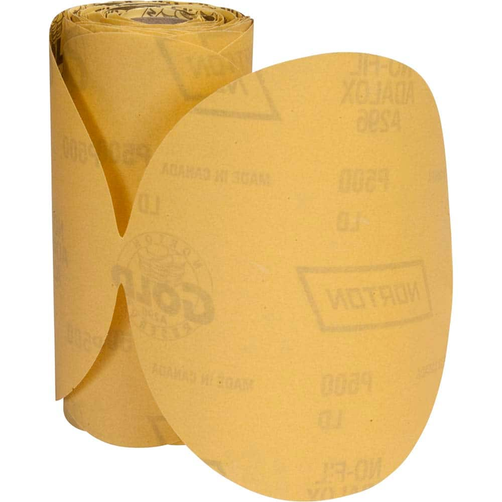 Norton - 6" Diam, 600 Grit Aluminum Oxide Adhesive PSA Disc - Makers Industrial Supply