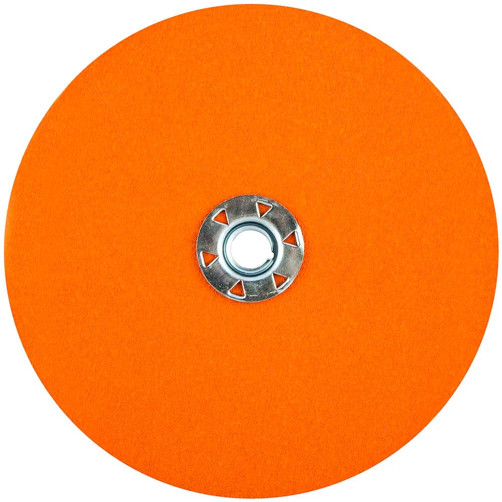 Norton - 7" Diam, 5/8" Hole, 80 Grit Ceramic Alumina Fiber Disc - Makers Industrial Supply