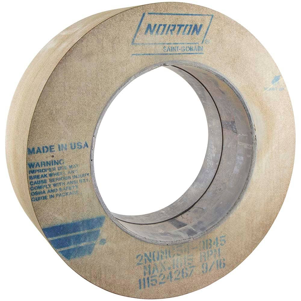 Norton - Centerless & Cylindrical Grinding Wheels; Wheel Diameter (Inch): 24 ; Wheel Width (Inch): 8 ; Hole Size (Inch): 12 ; Wheel Type Number: Type 1 ; Abrasive Material: Ceramic ; Grade: Medium - Exact Industrial Supply