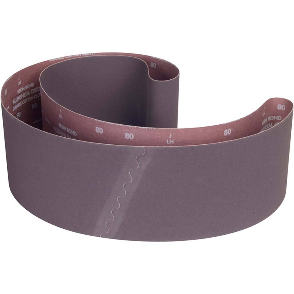 Norton - 6" Wide x 89" OAL, 80 Grit, Aluminum Oxide Abrasive Belt - Makers Industrial Supply