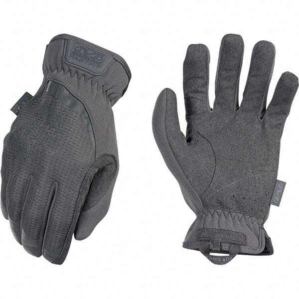 Mechanix Wear - Size S Work Gloves - For Mechanic's & Lifting, Uncoated, Elastic Band Cuff, Full Fingered, Gray, Paired - Makers Industrial Supply