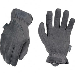 Mechanix Wear - Size S Work Gloves - For Mechanic's & Lifting, Uncoated, Elastic Band Cuff, Full Fingered, Gray, Paired - Makers Industrial Supply