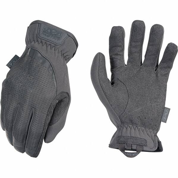 Mechanix Wear - Size M Work Gloves - For Mechanic's & Lifting, Uncoated, Elastic Band Cuff, Full Fingered, Gray, Paired - Makers Industrial Supply