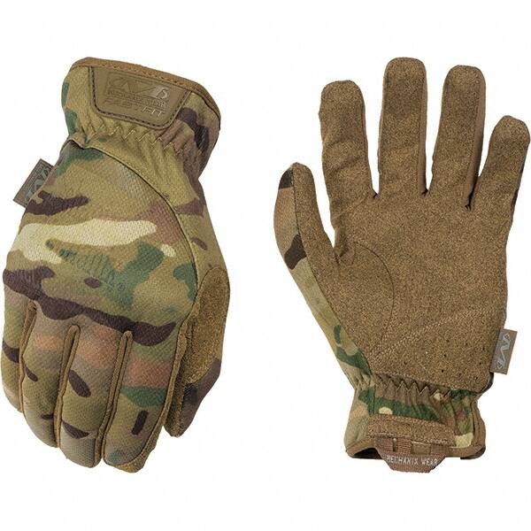 Mechanix Wear - Size 2XL Work Gloves - For Mechanic's & Lifting, Uncoated, Elastic Band Cuff, Full Fingered, Camouflage, Paired - Makers Industrial Supply