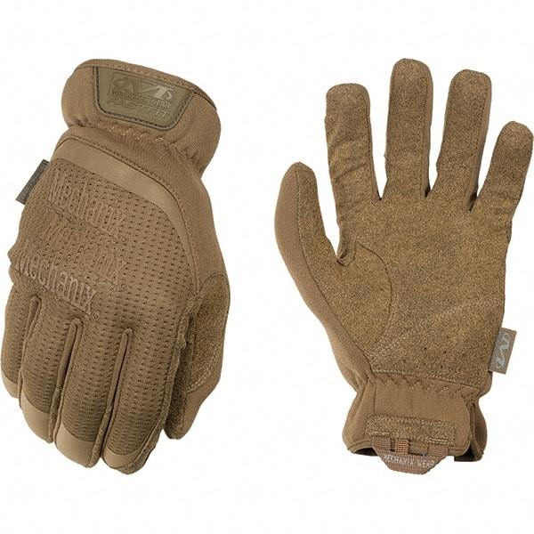 Mechanix Wear - Size 2XL Work Gloves - For Mechanic's & Lifting, Uncoated, Elastic Band Cuff, Full Fingered, Tan, Paired - Makers Industrial Supply