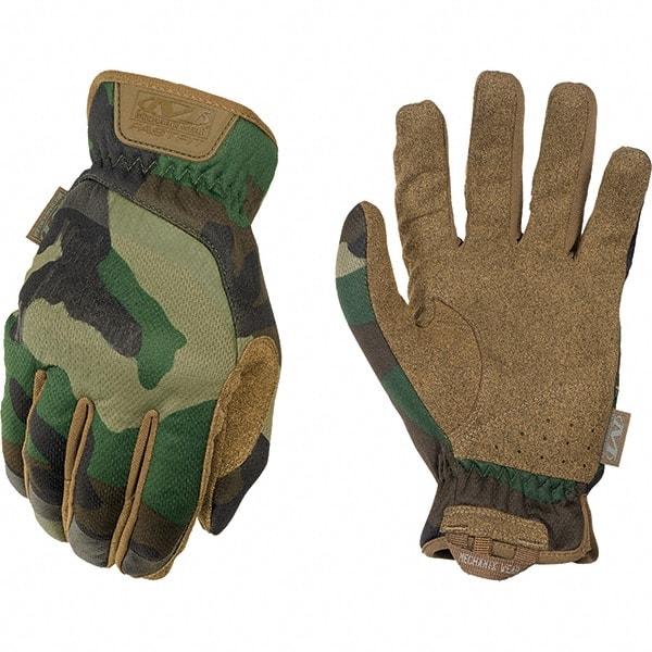 Mechanix Wear - Size 2XL Work Gloves - For Mechanic's & Lifting, Uncoated, Elastic Band Cuff, Full Fingered, Camouflage, Paired - Makers Industrial Supply