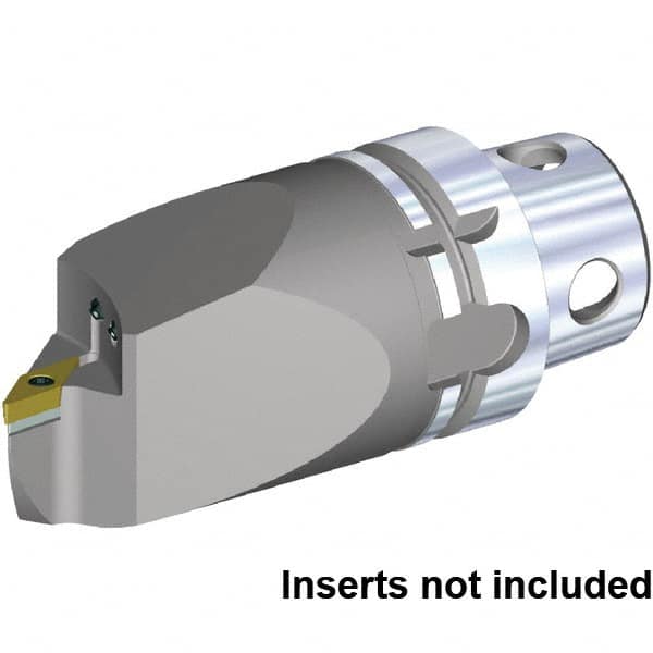 Kennametal - Left Hand Cut, Size KM4X63, VB.. 160408 & VB.. 332 Insert Compatiblity, Internal Modular Turning & Profiling Cutting Unit Head - 115mm Head Length, Through Coolant, Series KM4X - Makers Industrial Supply