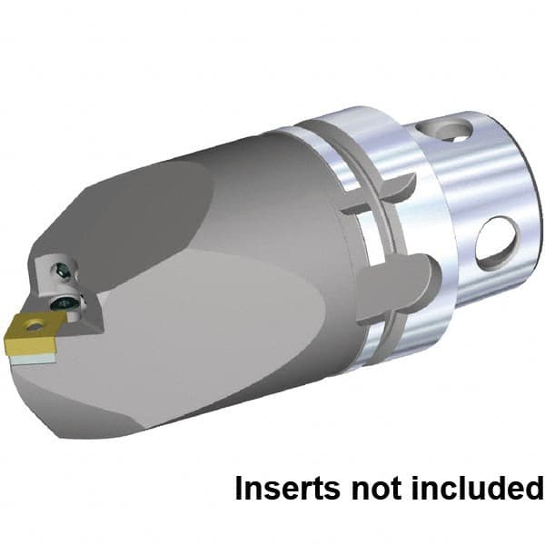 Kennametal - Neutral Cut, Size KM4X63, CN.. 120408 & CN.. 432 Insert Compatiblity, Internal Modular Turning & Profiling Cutting Unit Head - 115mm Head Length, Through Coolant, Series KM4X - Makers Industrial Supply