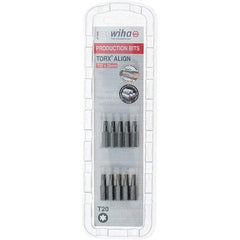 Wiha - 1/4" Drive T20 Torx Screwdriver Bit - 1" OAL, Insert Bit - Makers Industrial Supply