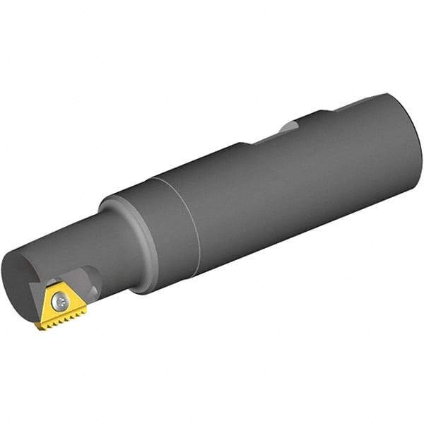 Vargus - 0.748" Cut Diam, 1.14" Max Depth of Cut, 3/4" Shank Diam, Internal/External Indexable Thread Mill - Insert Style 3B, 3/8" Insert Size, 1 Insert, Toolholder Style BTMNC, 3.268" OAL - Makers Industrial Supply