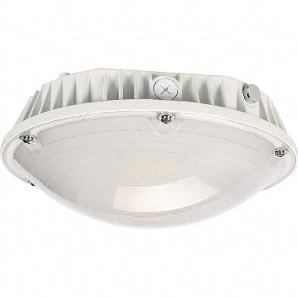 Eiko Global - 40 Watt LED Entry Light - Frosted Polycarbonate Lens, Mogul Base, Pendant & Surface Mount, 120 to 277 Volts, IP65 Ingress Protection, 290mm Long x 114mm High - Makers Industrial Supply