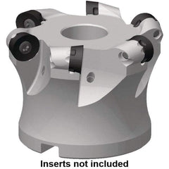 Kennametal - 26.11mm Cut Diam, 6mm Max Depth, 1/2" Arbor Hole, 4 Inserts, RP..1204 Insert Style, Indexable Copy Face Mill - 7713VR12 Cutter Style, 35,000 Max RPM, 40mm High, Through Coolant, Series 7713 - Makers Industrial Supply