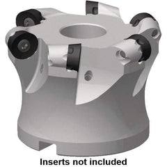 Kennametal - 28.12mm Cut Diam, 5mm Max Depth, 1/2" Arbor Hole, 5 Inserts, RP.. 10T3 Insert Style, Indexable Copy Face Mill - 7713VR10 Cutter Style, 47,000 Max RPM, 32mm High, Through Coolant, Series 7713 - Makers Industrial Supply