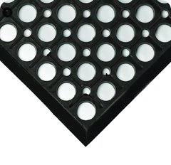 WorkRite Floor Mat - 3' x 20' x 1/2" Thick - (Black Grease-Resistant) - Makers Industrial Supply