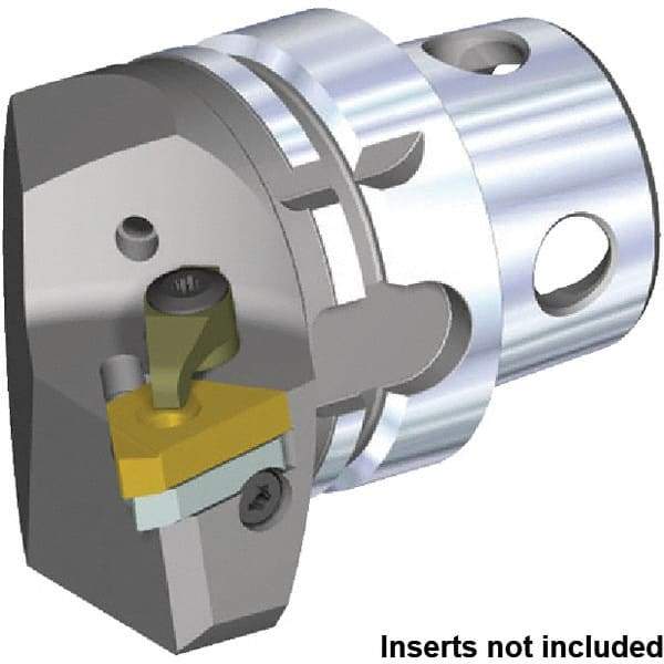 Kennametal - Insert Style LT22ER, 70mm Head Length, Right Hand Cut, Internal/External Modular Threading Cutting Unit Head - System Size KM4X63, 43mm Center to Cutting Edge, Series KM4X - Makers Industrial Supply