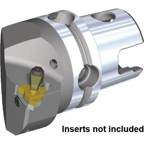 Kennametal - Insert Style LT16NL, 70mm Head Length, Left Hand Cut, Internal Modular Threading Cutting Unit Head - System Size KM4X63, 43mm Center to Cutting Edge, Series KM4X - Makers Industrial Supply