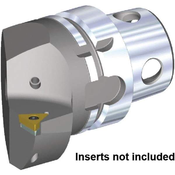 Kennametal - Insert Style TC.. 16T308, TC.. 3252, 70mm Head Length, Right Hand Cut, Internal/External Modular Threading Cutting Unit Head - System Size KM4X63, 43mm Center to Cutting Edge, Series KM4X - Makers Industrial Supply