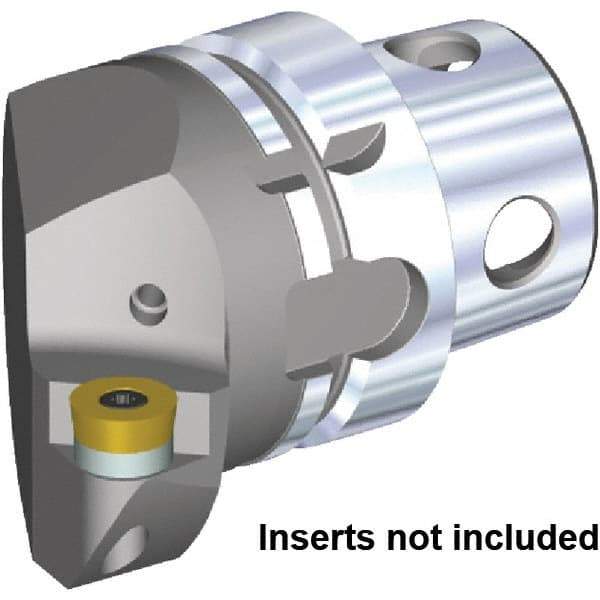 Kennametal - Insert Style RC.. 1605M0, 70mm Head Length, Right Hand Cut, Internal/External Modular Threading Cutting Unit Head - System Size KM4X63, 43mm Center to Cutting Edge, Series KM4X - Makers Industrial Supply